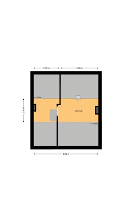 Plattegrond - Norbartstraat 1, 4921 EB Made - Tweede verdieping.jpg